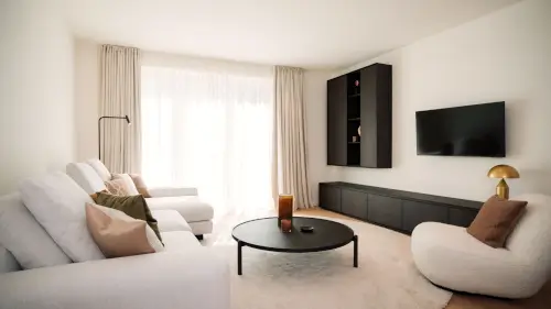Gemütliches Hotelzimmer im 12.18 Hotel Stadt Hamburg mit moderner Einrichtung.